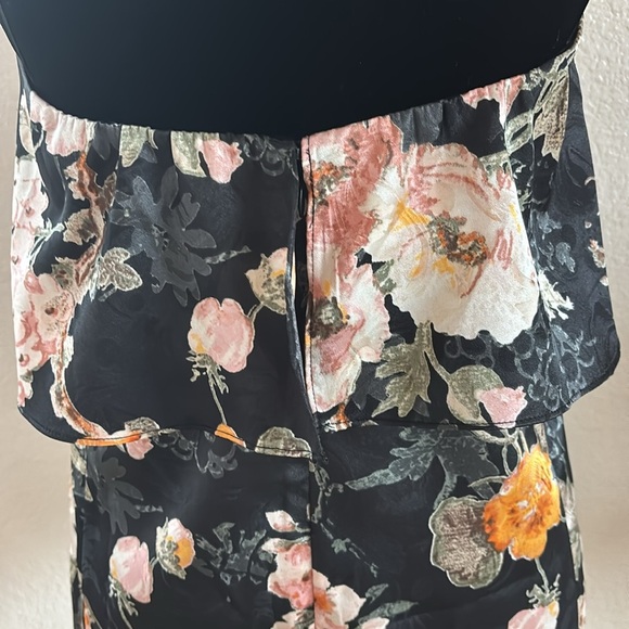 WAYF Strapless Tiered Flowing Floral Print Top 0101 - Picture 9 of 12